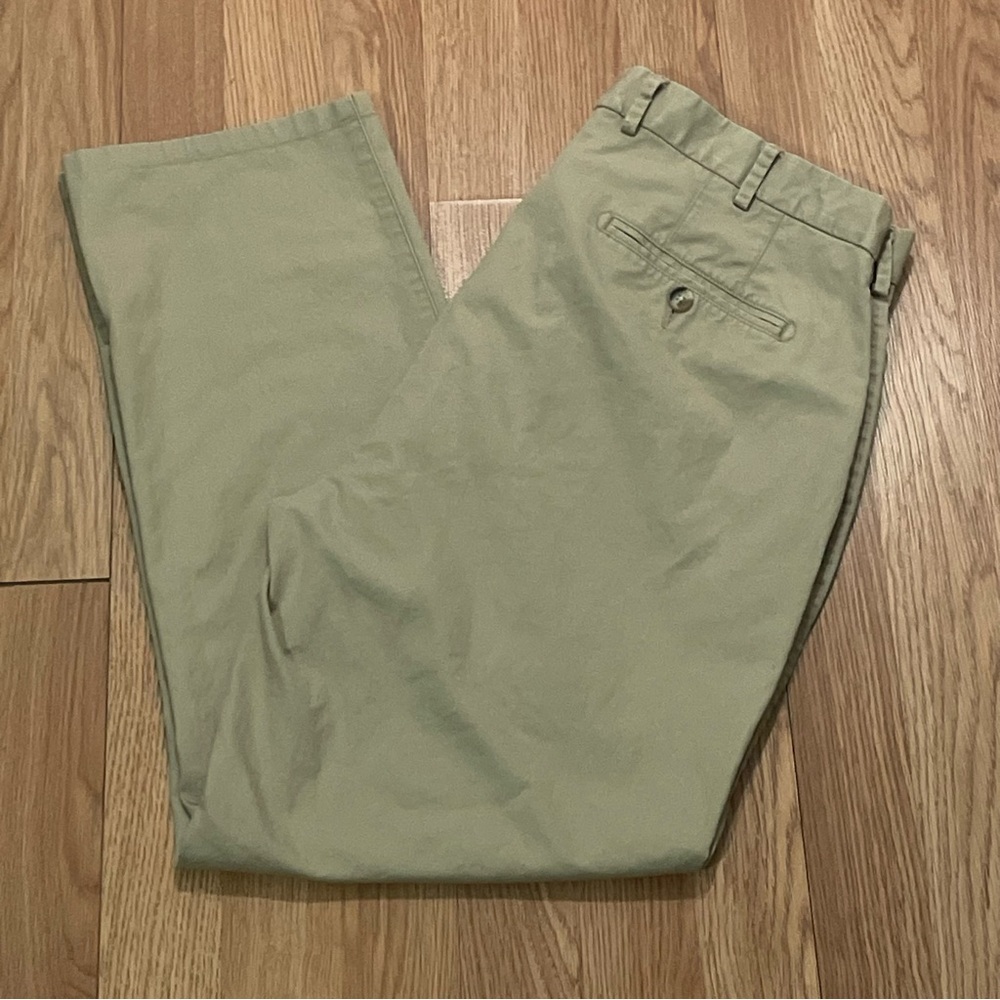 Peter Millar Mens 36 (36x28) Chino Pants Beige Flat Front Mid Rise Preppy Office